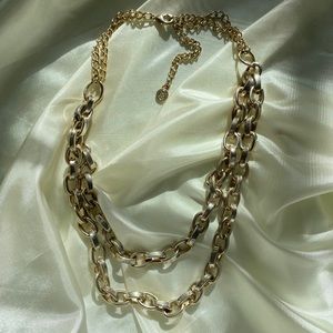 Gold Link & Chain Necklace